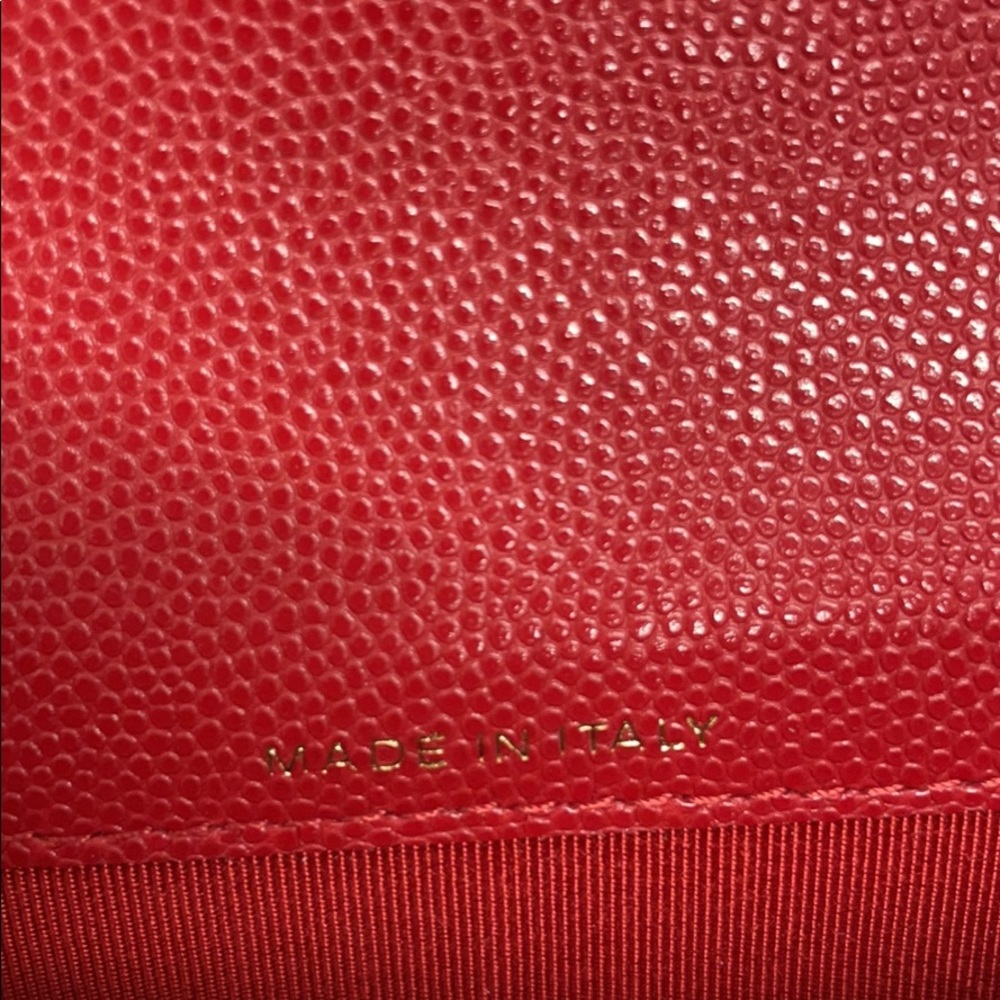 Chanel card case - red - mini wallet - Picture 9 of 9
